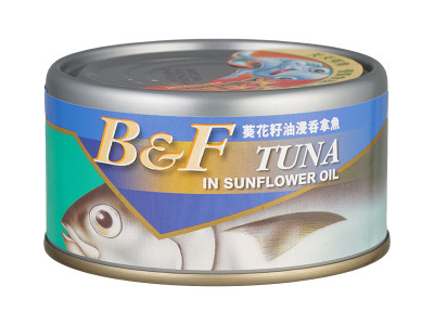 B&F 葵花籽油浸吞拿魚 185克 / 24罐