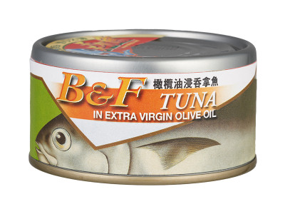 B&F  初榨橄欖油浸吞拿魚 185克 / 48罐