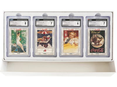 #8074 Cocacola 可口可樂英文版4卡珍藏盒